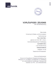 Bachelor-Zeugnis Linda Katharina Klein